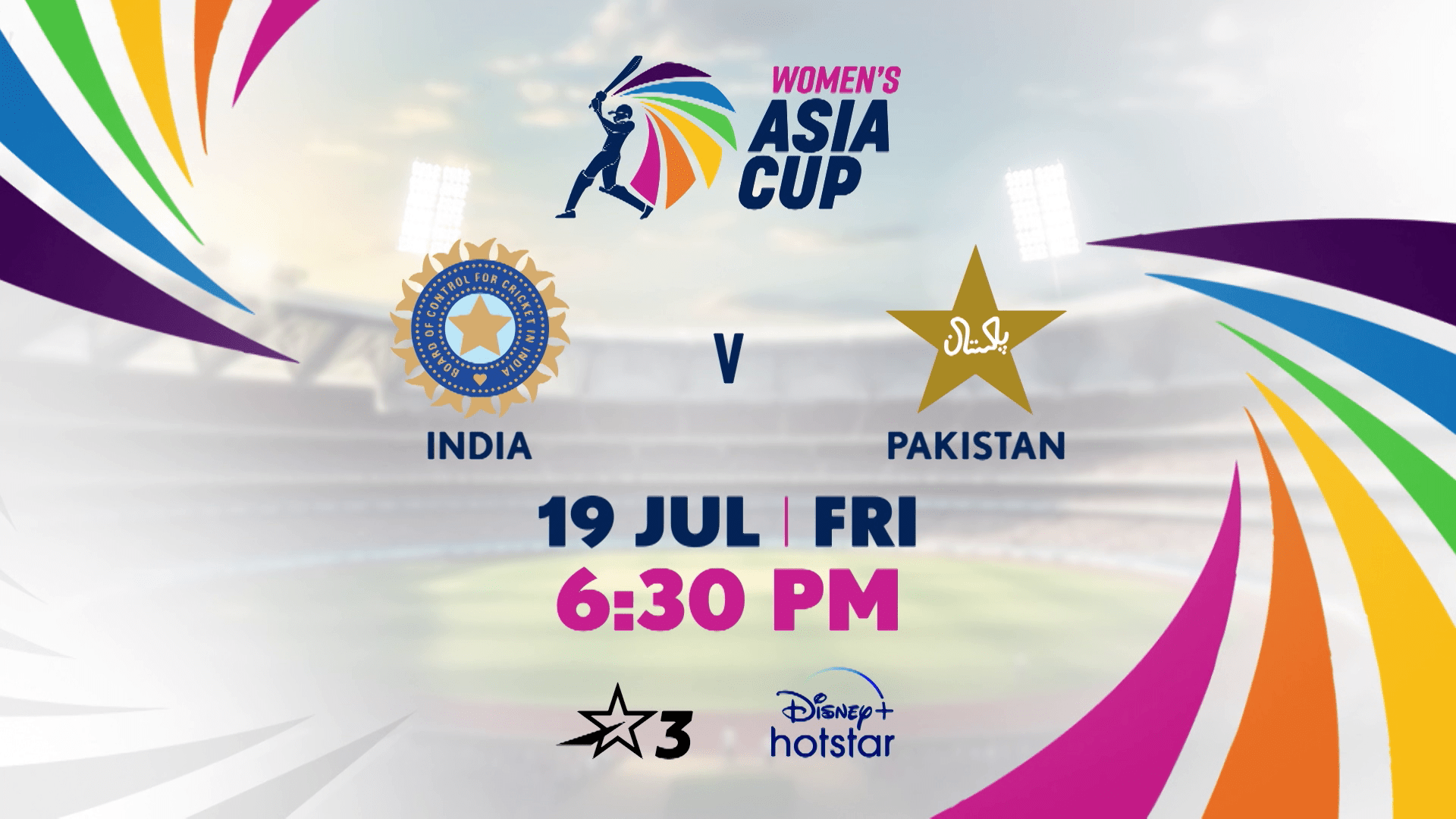 Women S Asia Cup Ind Vs Pak Live On Th July