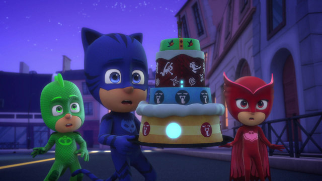 Nonton PJ Masks Season 1 Episode 8 - Catboy and the Great Birthday Cake ...