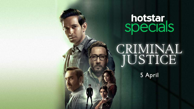 Poster Image of Indian web series Hotstar's  criminal justice 