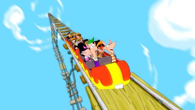 Nonton Phineas and Ferb Season 2 Episode 38 - Rollercoaster: The ...