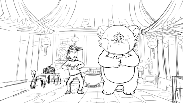 Watch a clip from Turning Red: Deleted Scenes: Taming the Panda on