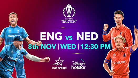 Watch Today's Match: ENG vs NED Videos Online on Disney+ Hotstar
