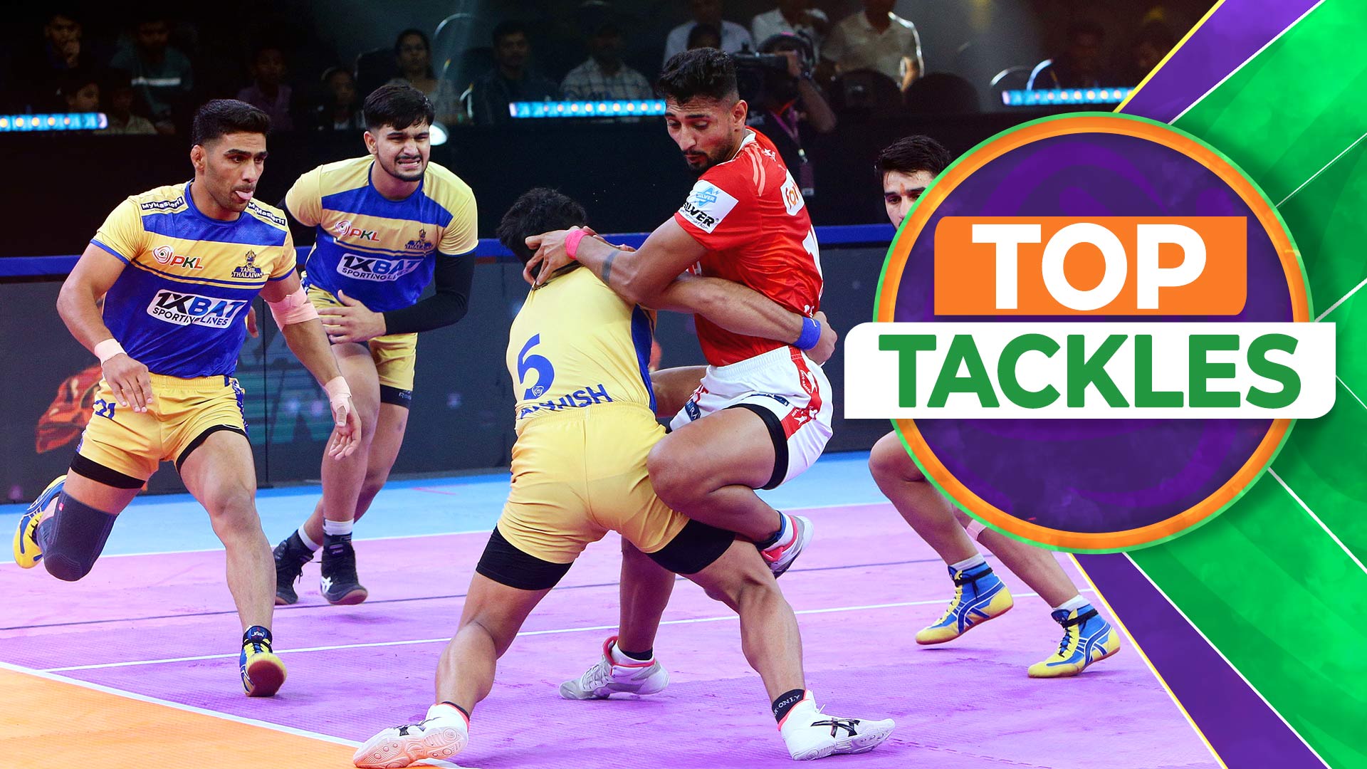 Top Tackles: Giants vs Thalaivas