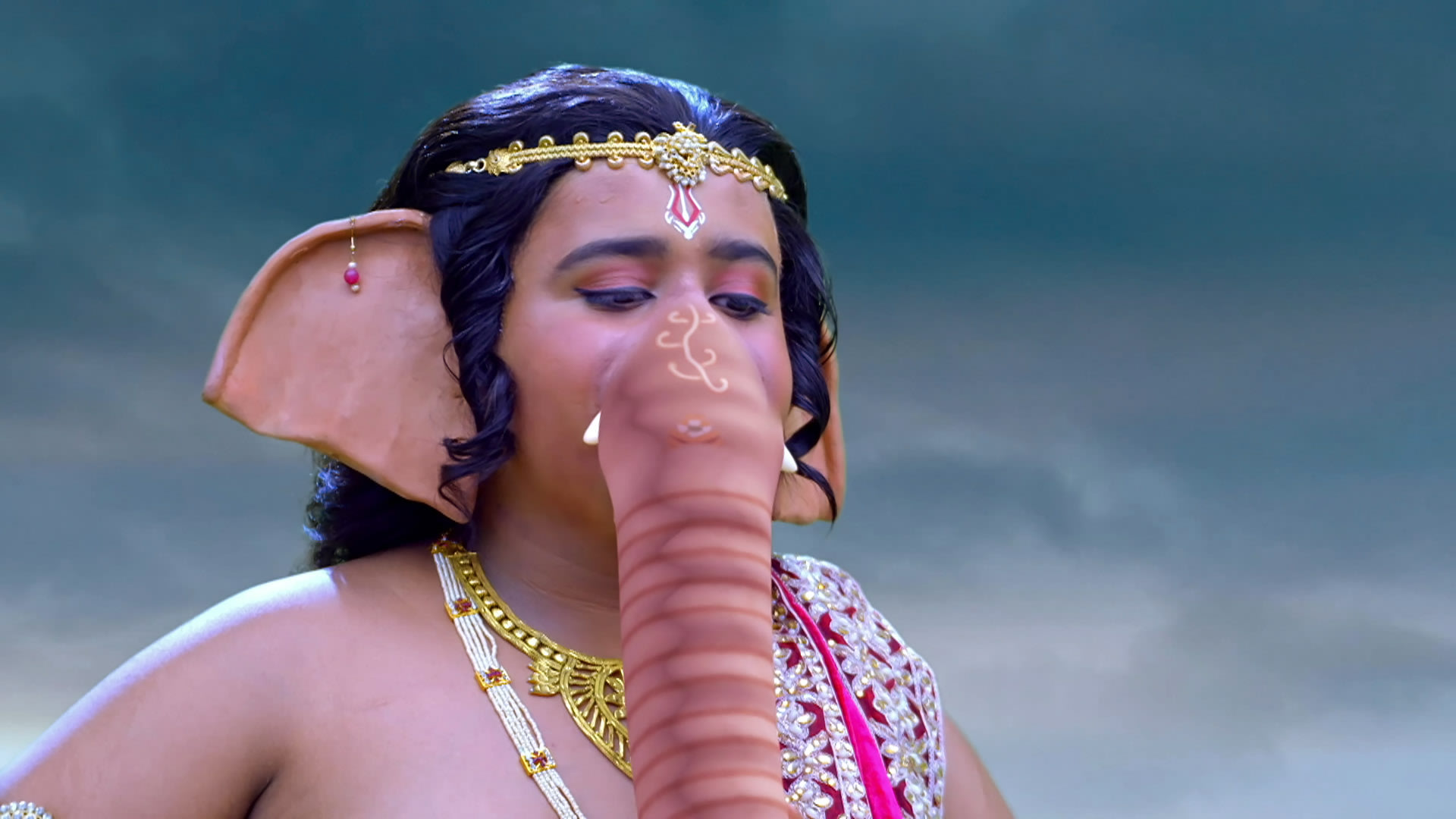 Bal Ganesh Empties the Ksheera Sagara