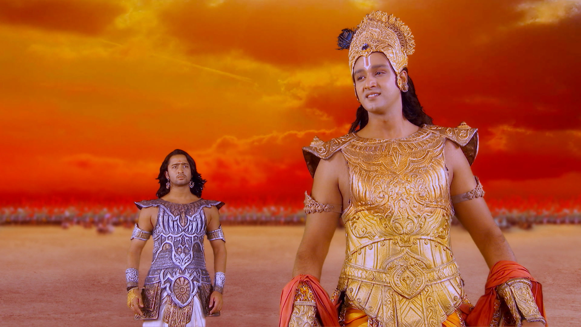 Krishna Enlightens Arjuna