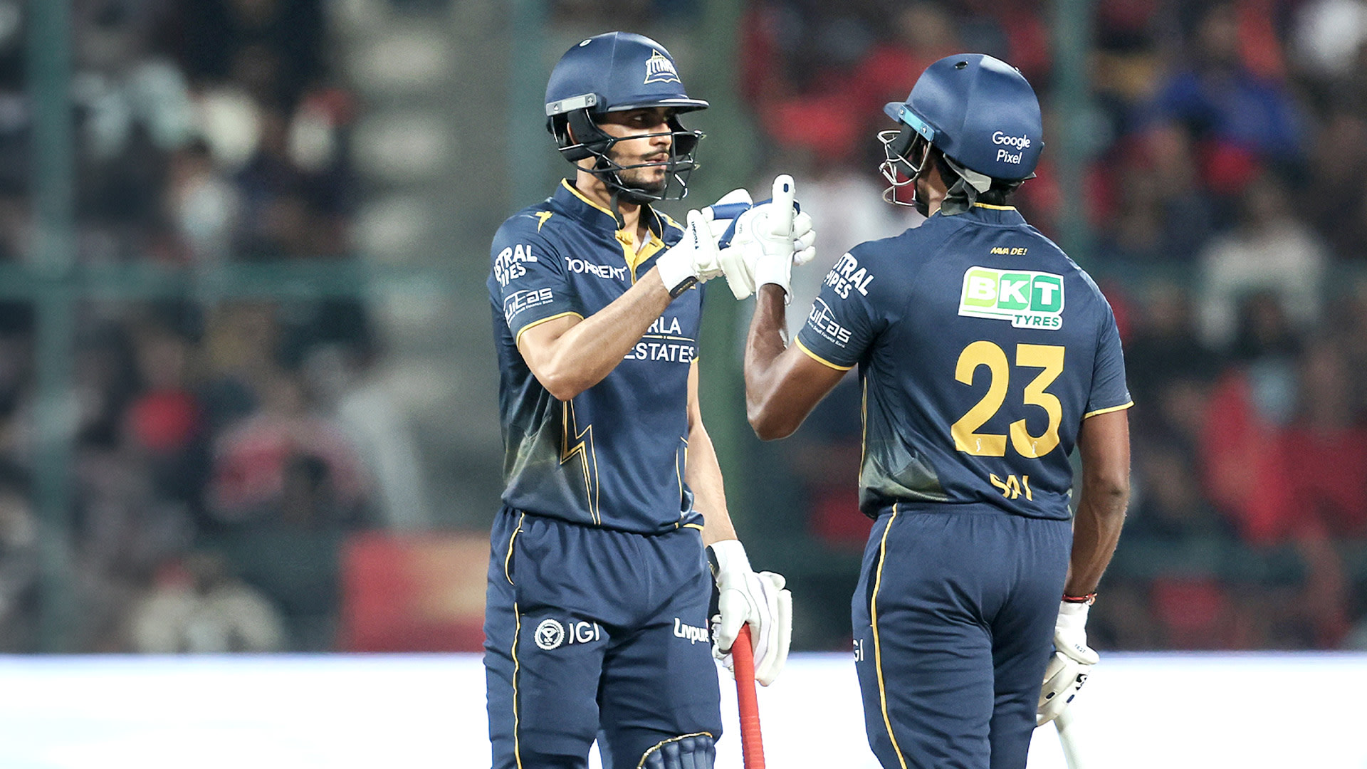 Gill, Sai Sudharsan's 128-run stand vs RCB