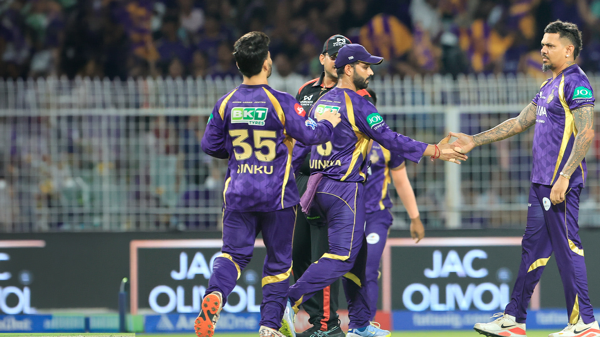 GT Fall of Wickets vs KKR