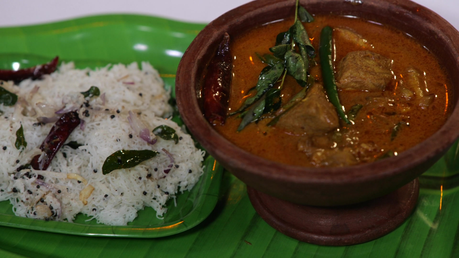 Fish Mango Curry and Idiyappam