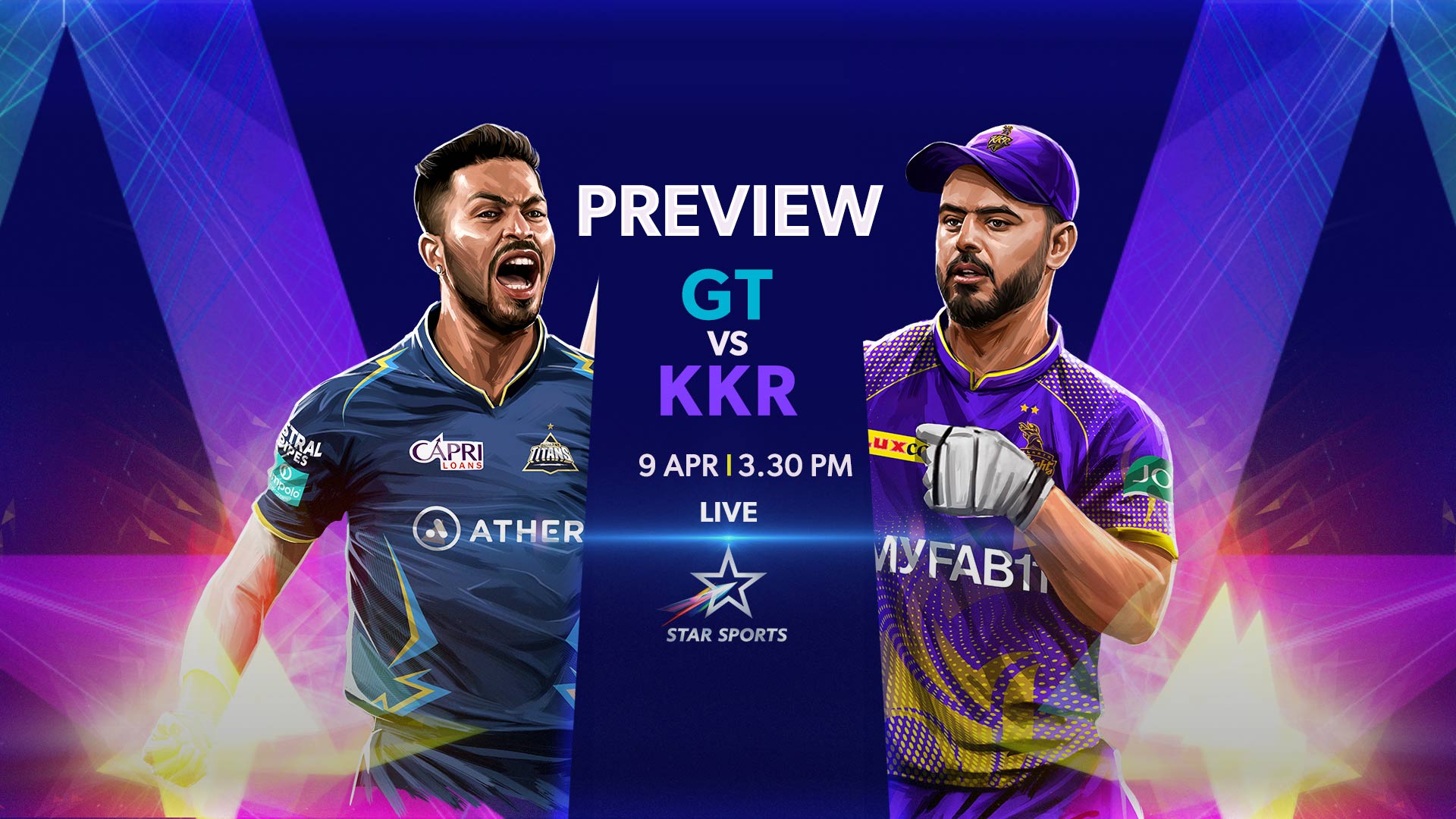 GT vs KKR: All You Need to Know