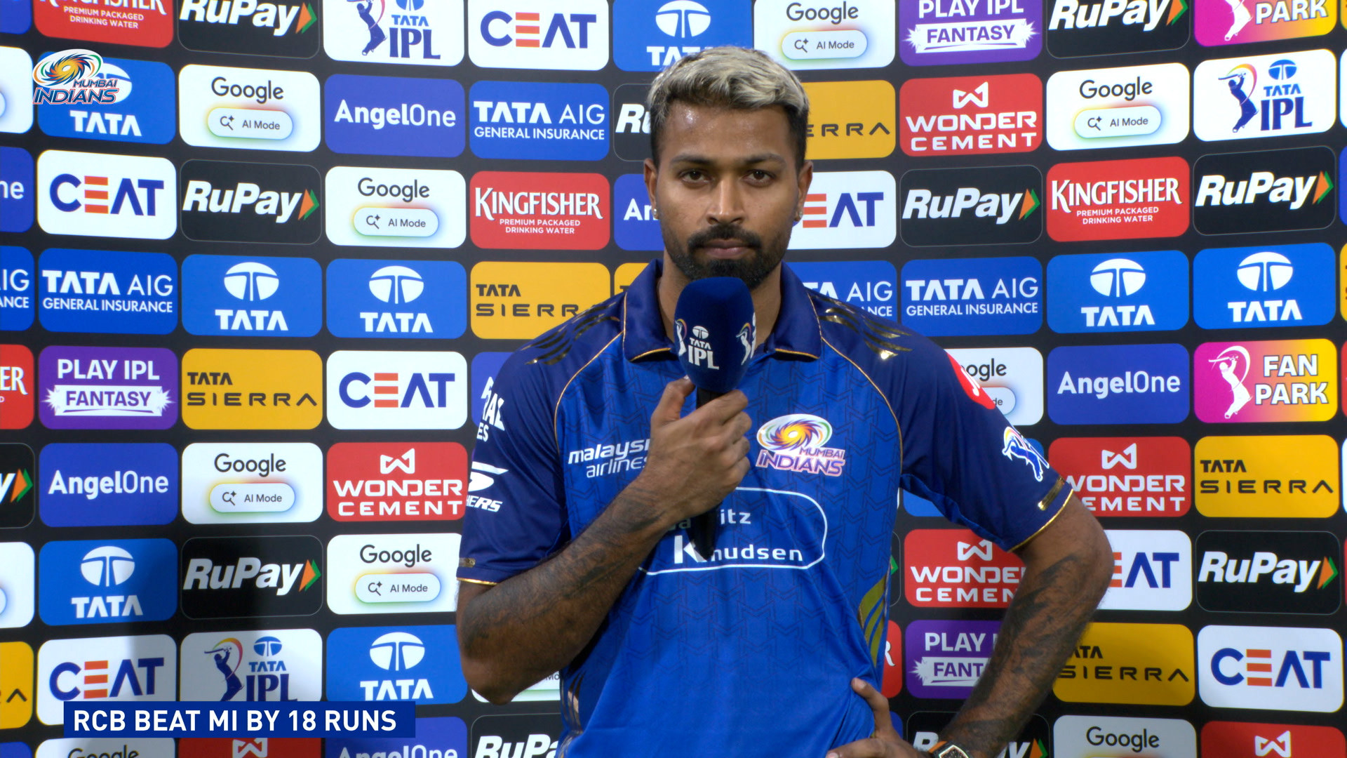 Need to Reflect on How to Improve: Hardik