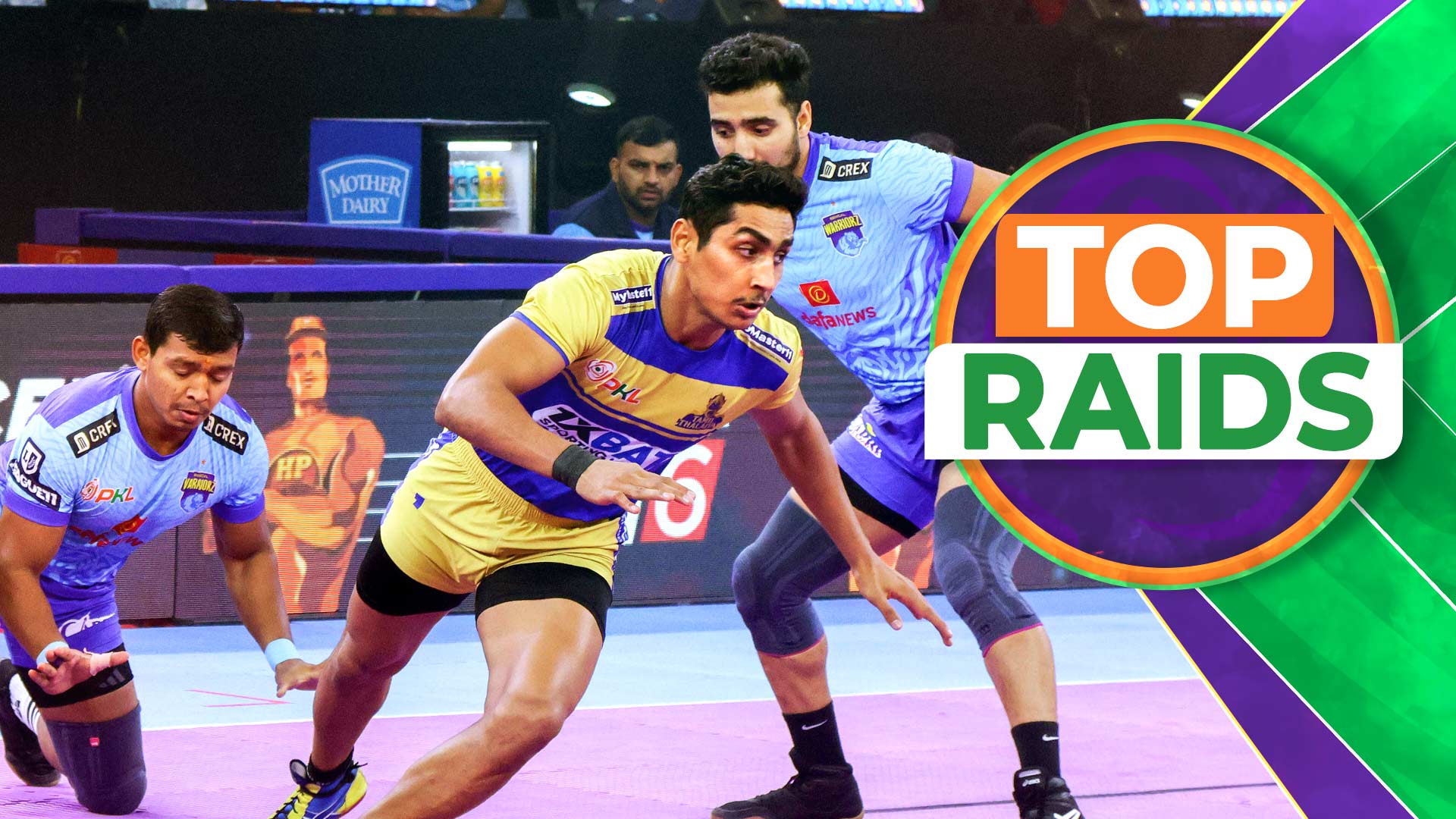 Top Raids: Warriorz vs Thalaivas