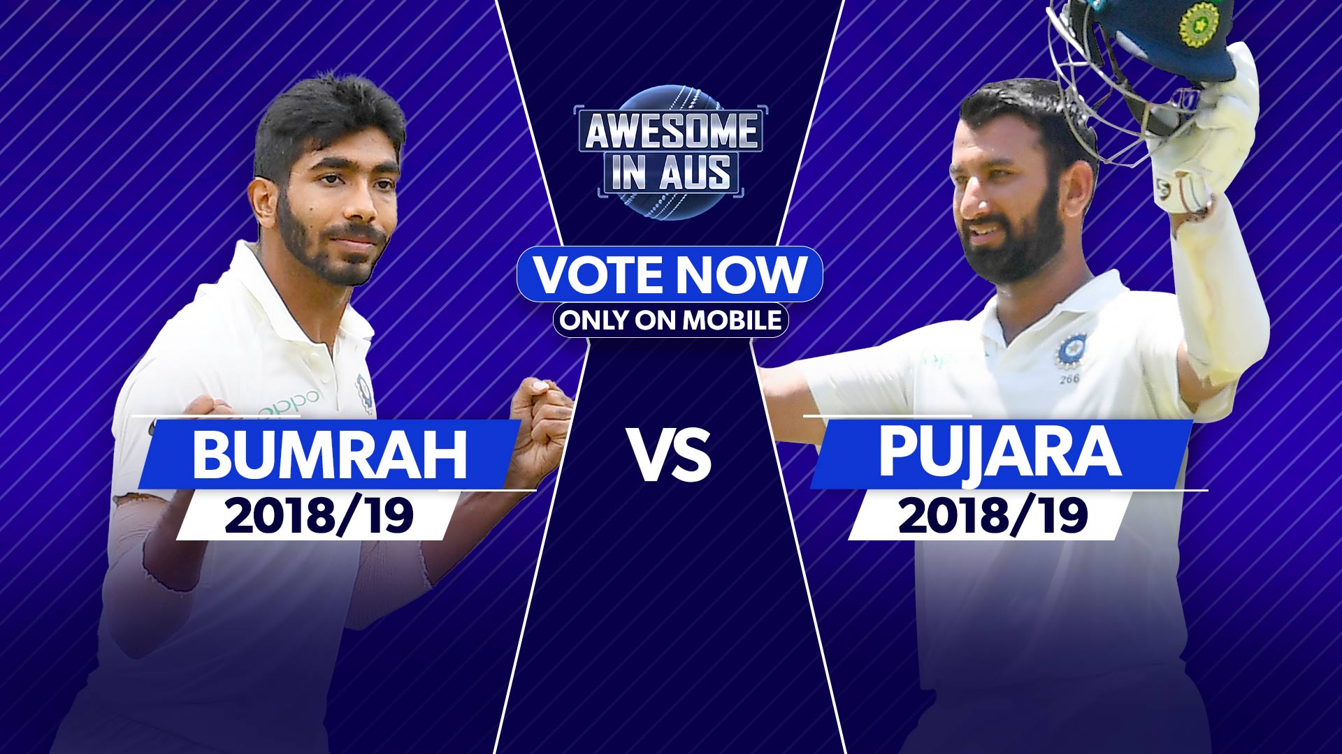 QF2: Bumrah 18/19 vs Pujara 18/19