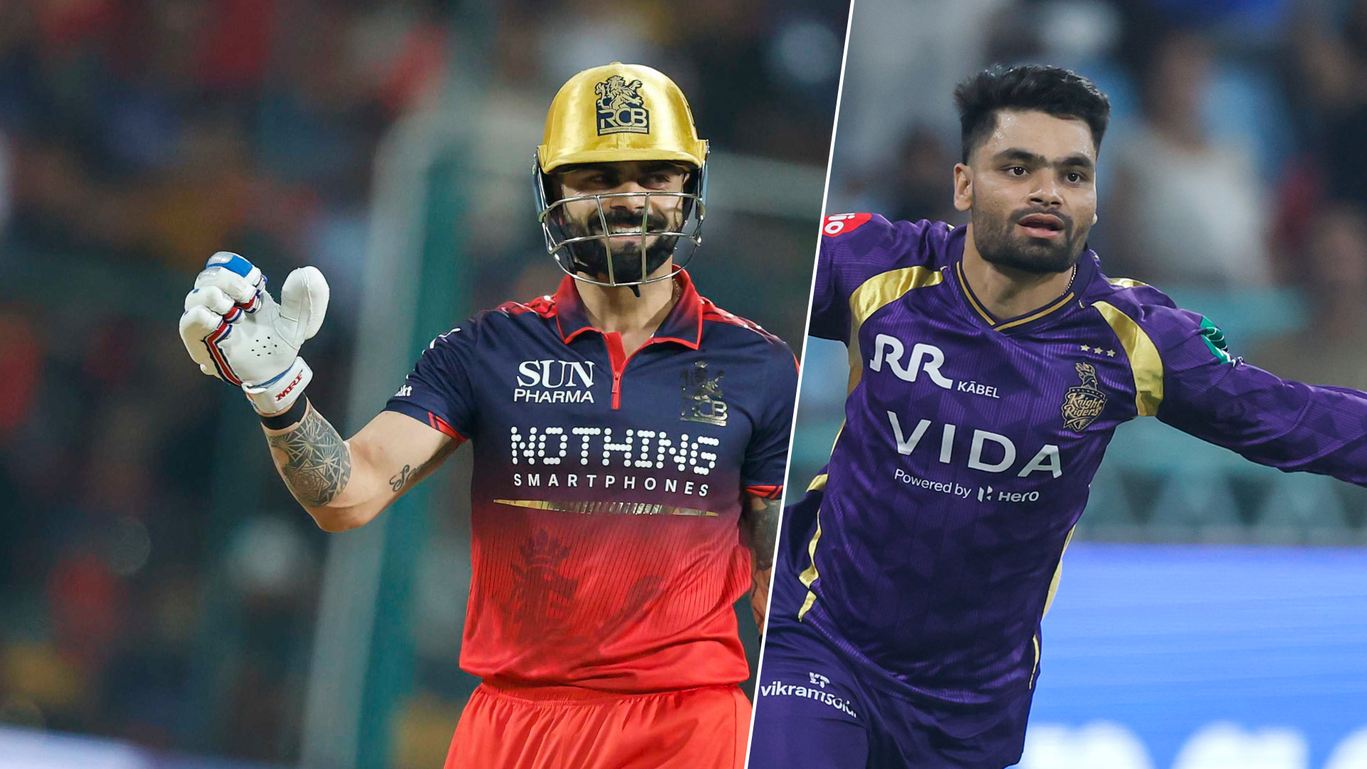 RCB, KKR Lock Horns in High-voltage Clash