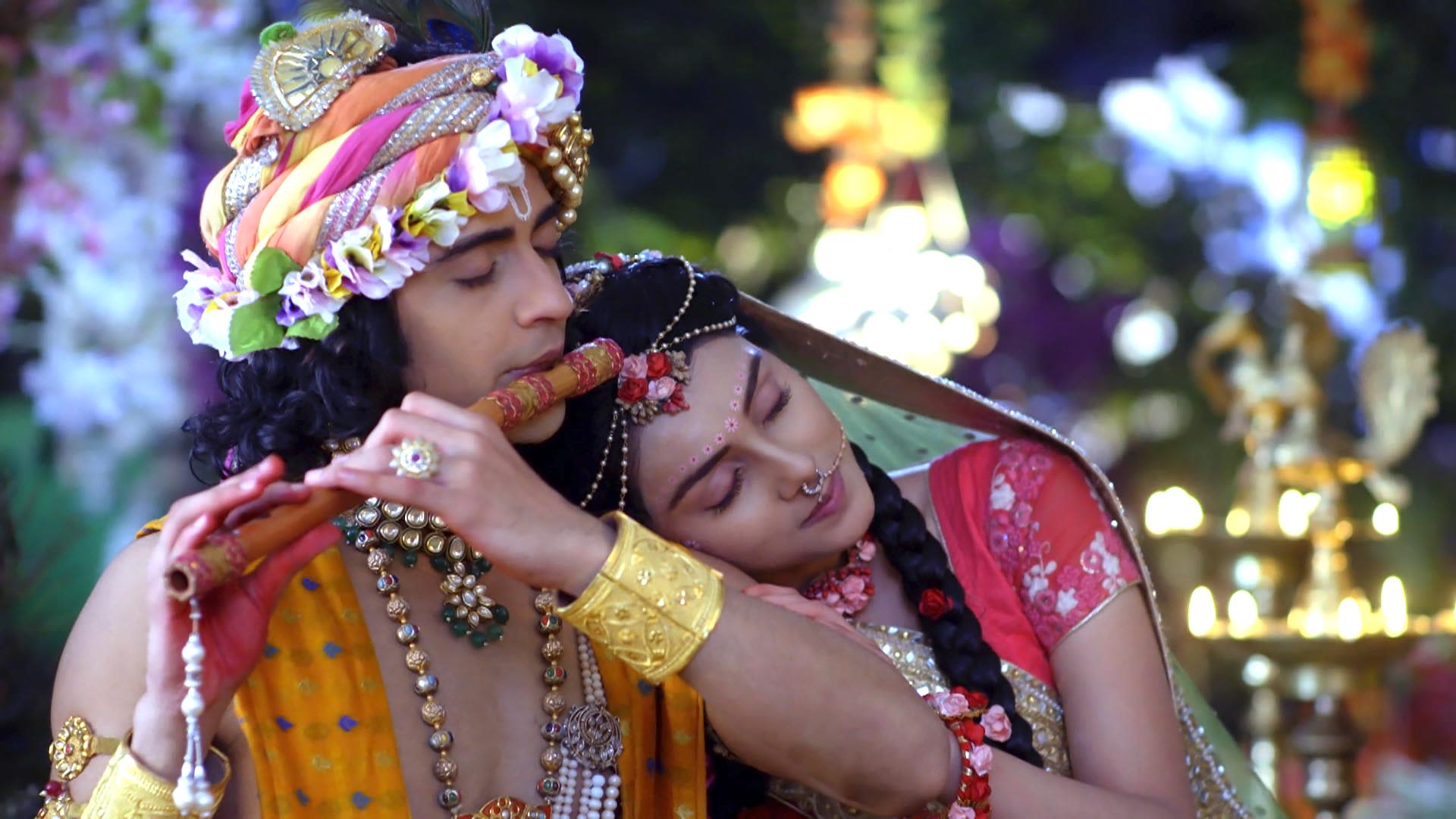 Krishna, Radha Share a Moment