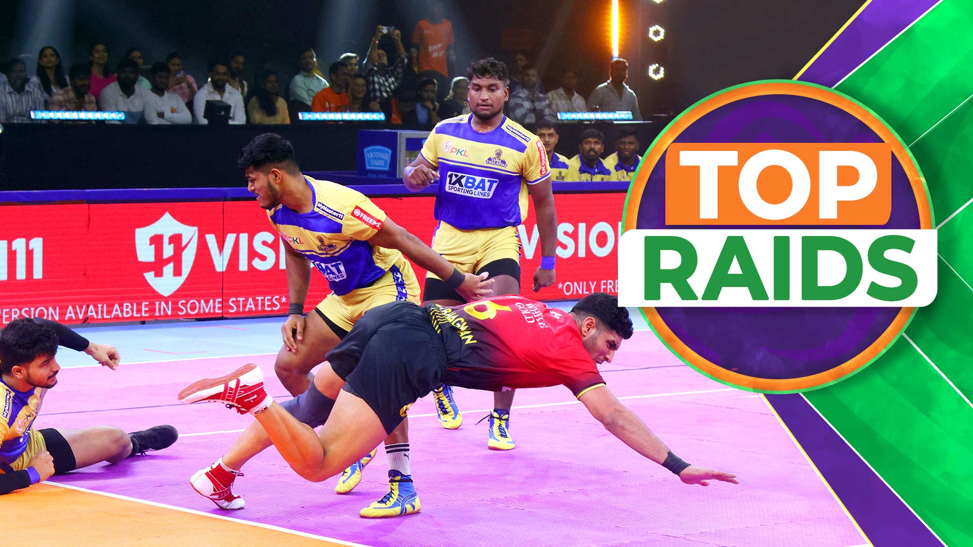 Top Raids: Bulls vs Thalaivas