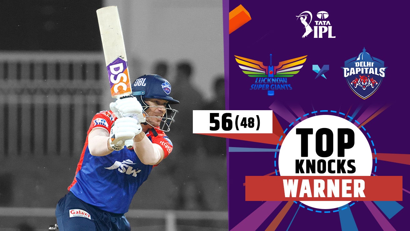 Warner's 56 vs LSG (PUN)