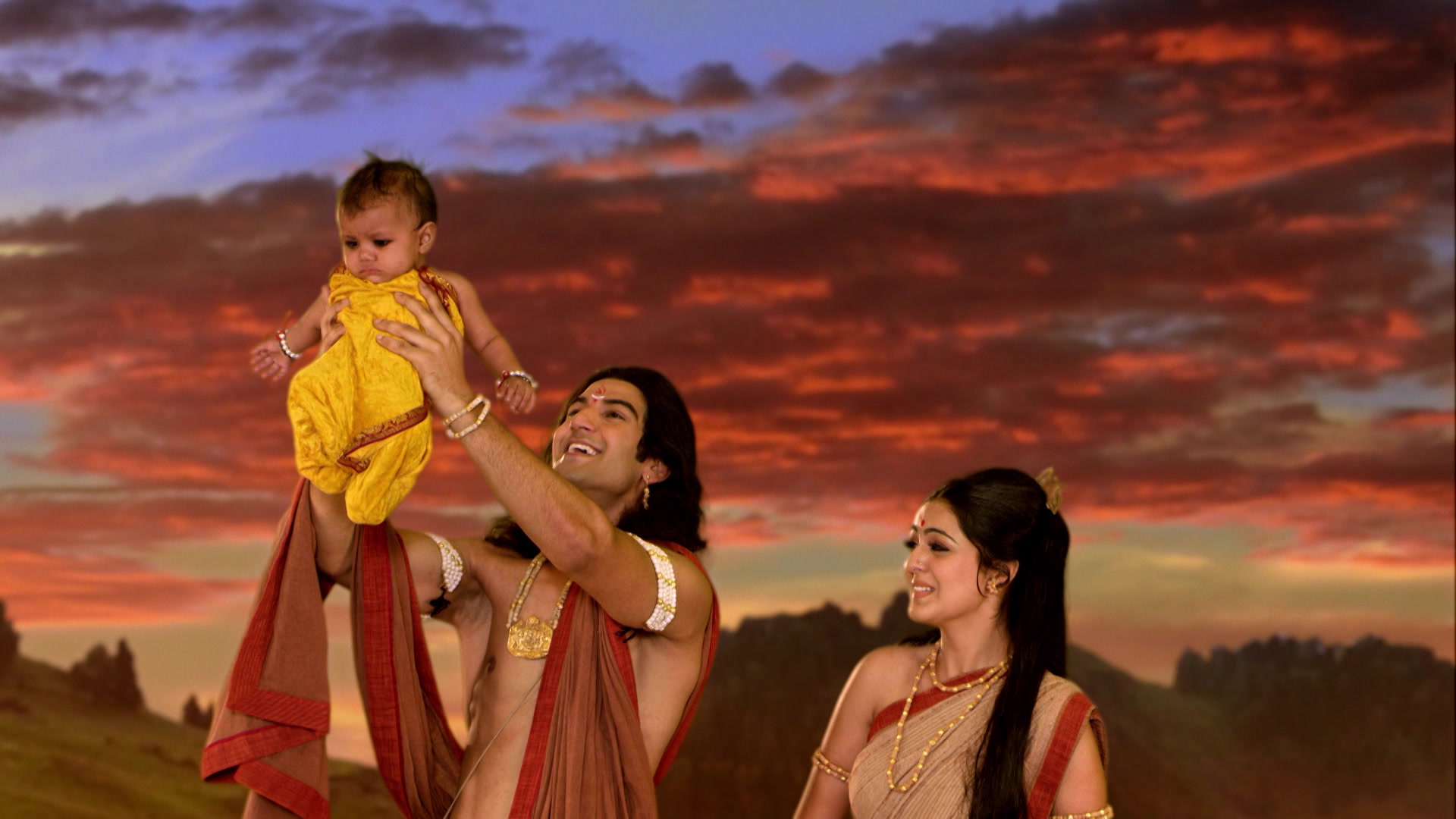 Kunti Gives Birth to a Boy