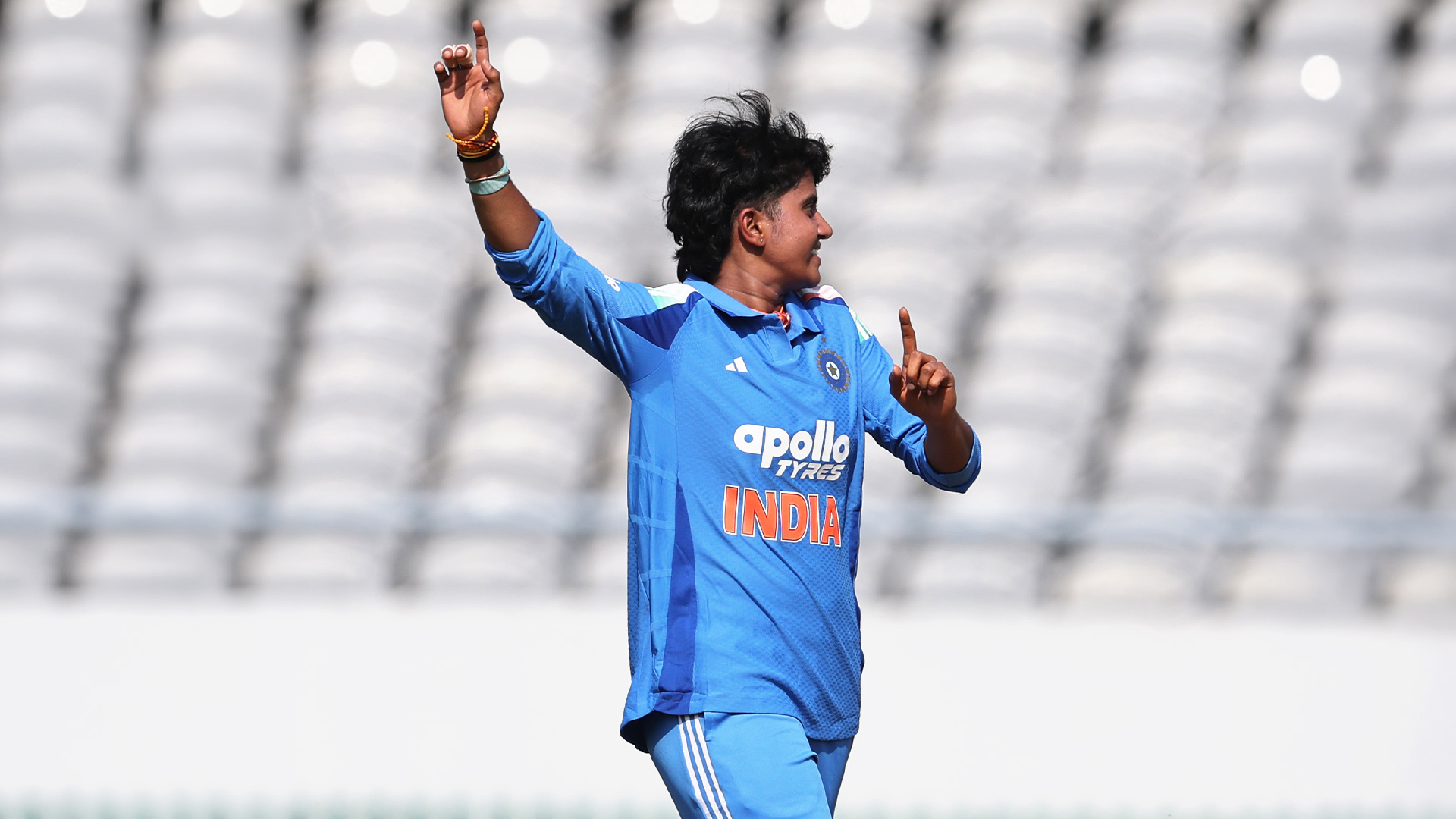 Sree Charani's 4/23 vs ZIM in 1st ODI