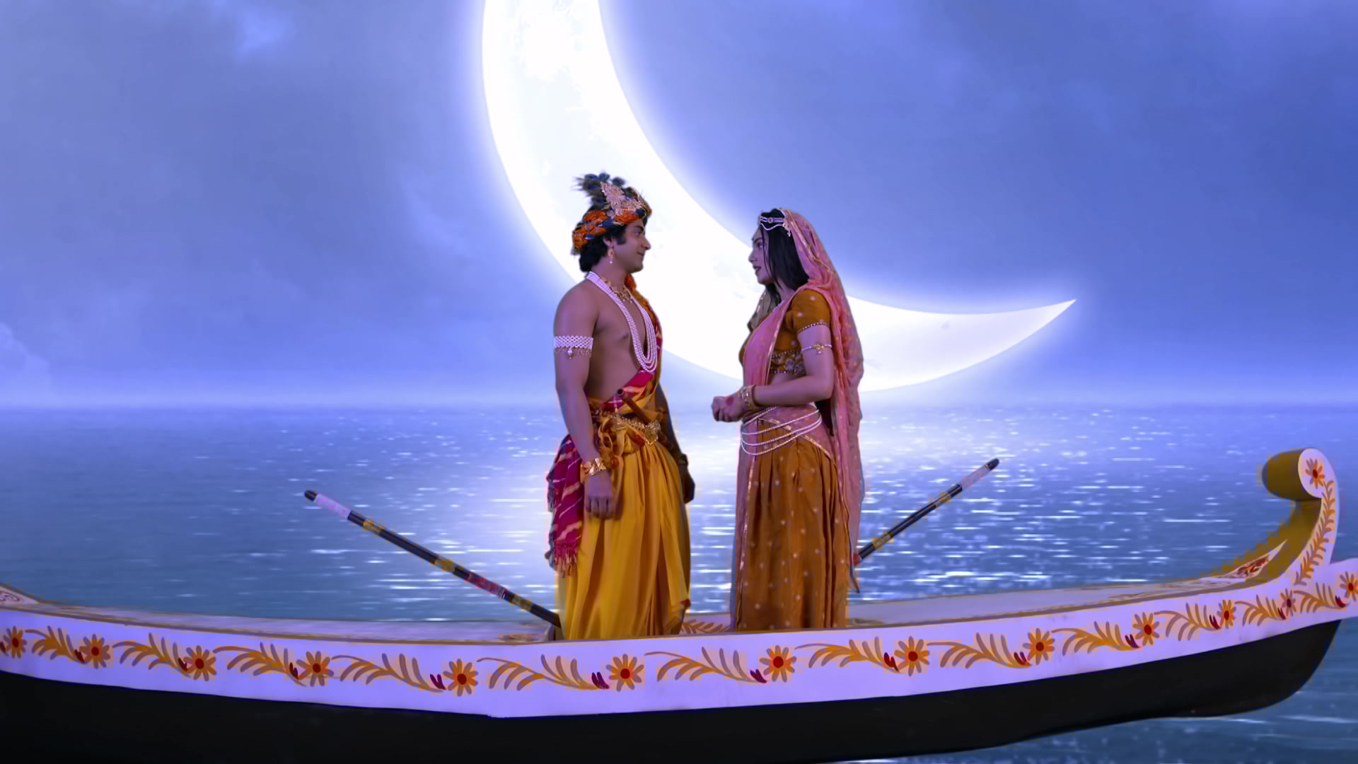 Krishna, Radha in a Happy Place