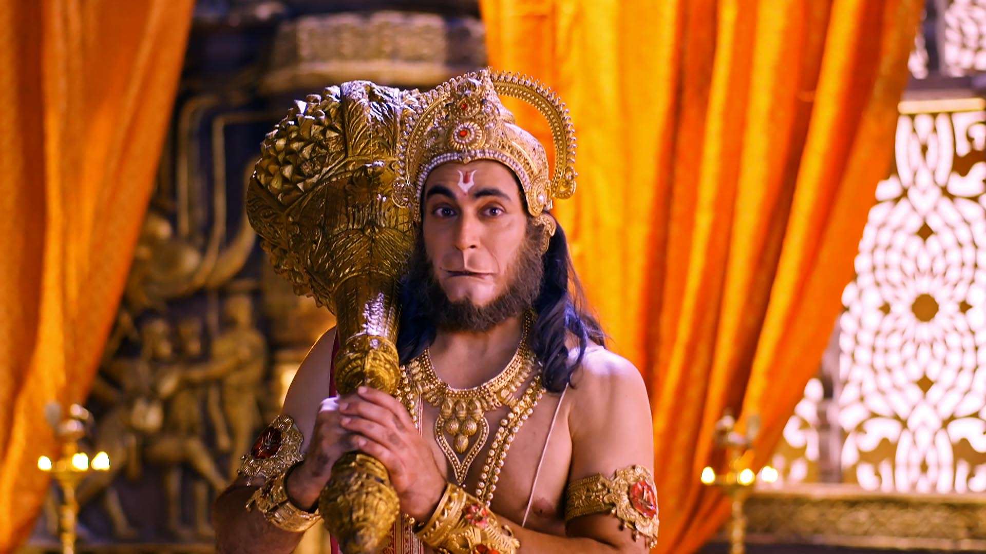 Hanuman Challenges Radha