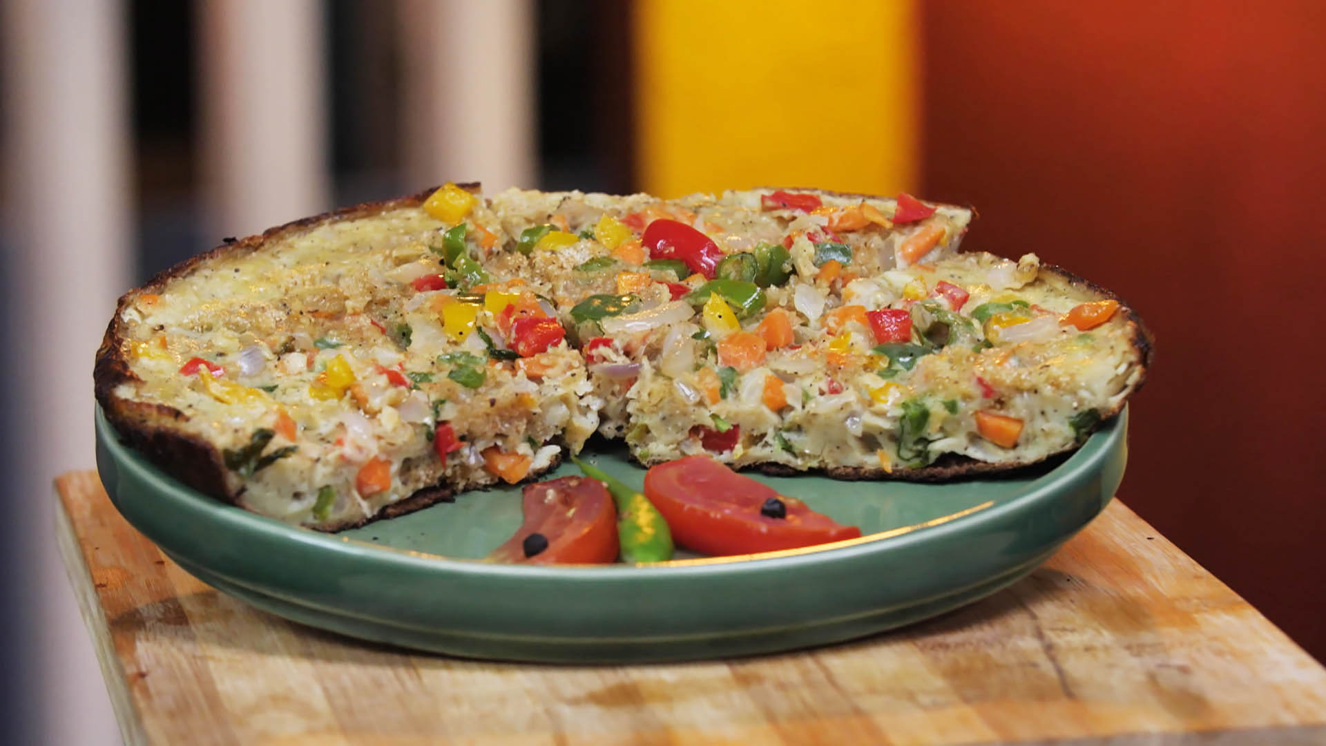 Sadhika's Veggie Egg Cake