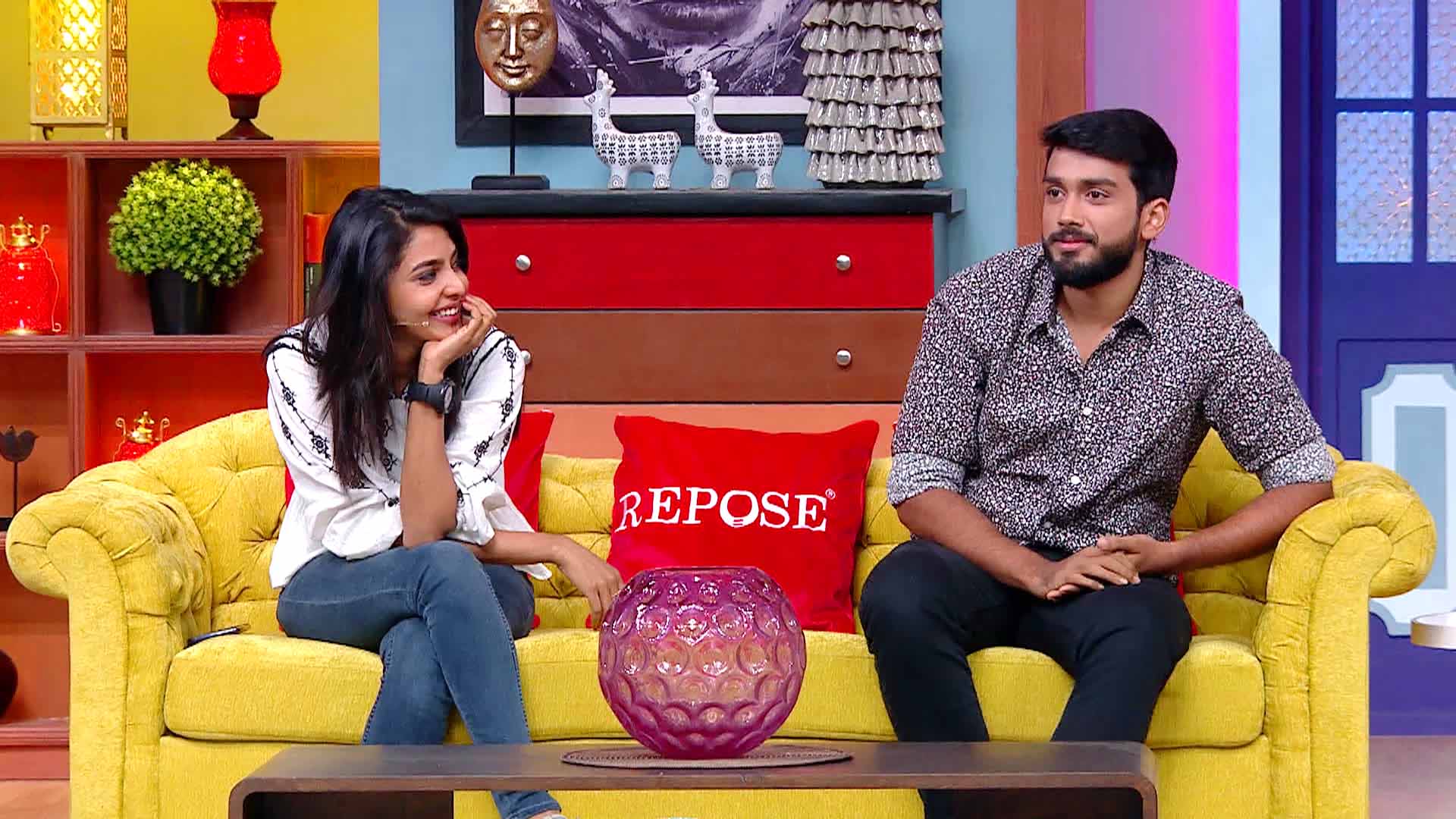 Kalidas, Aishwarya on the Show