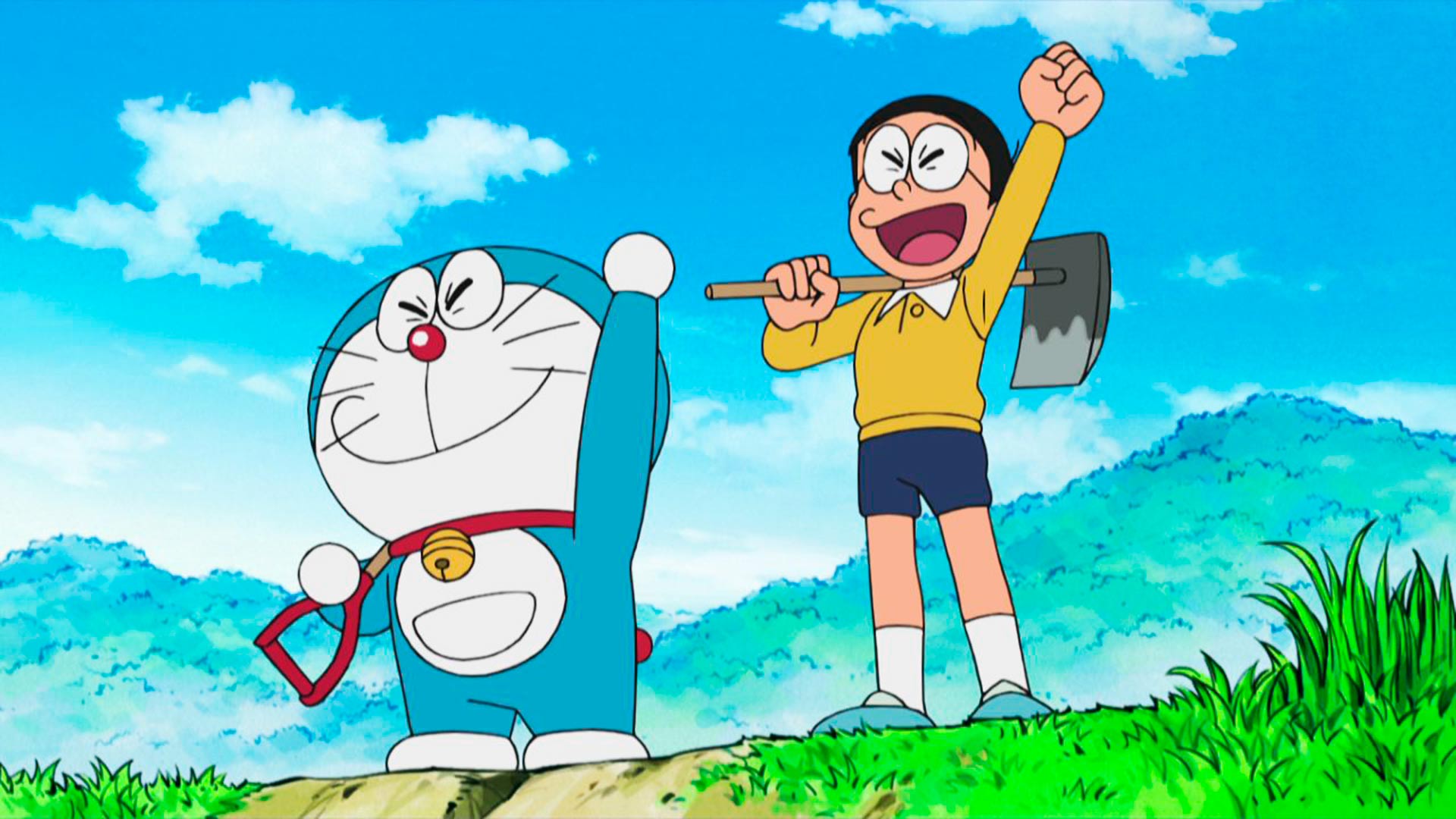 What a Surprise! Nobita Scored 100 Percent!!!!; Treasure Hunting in the Chinkara Pass