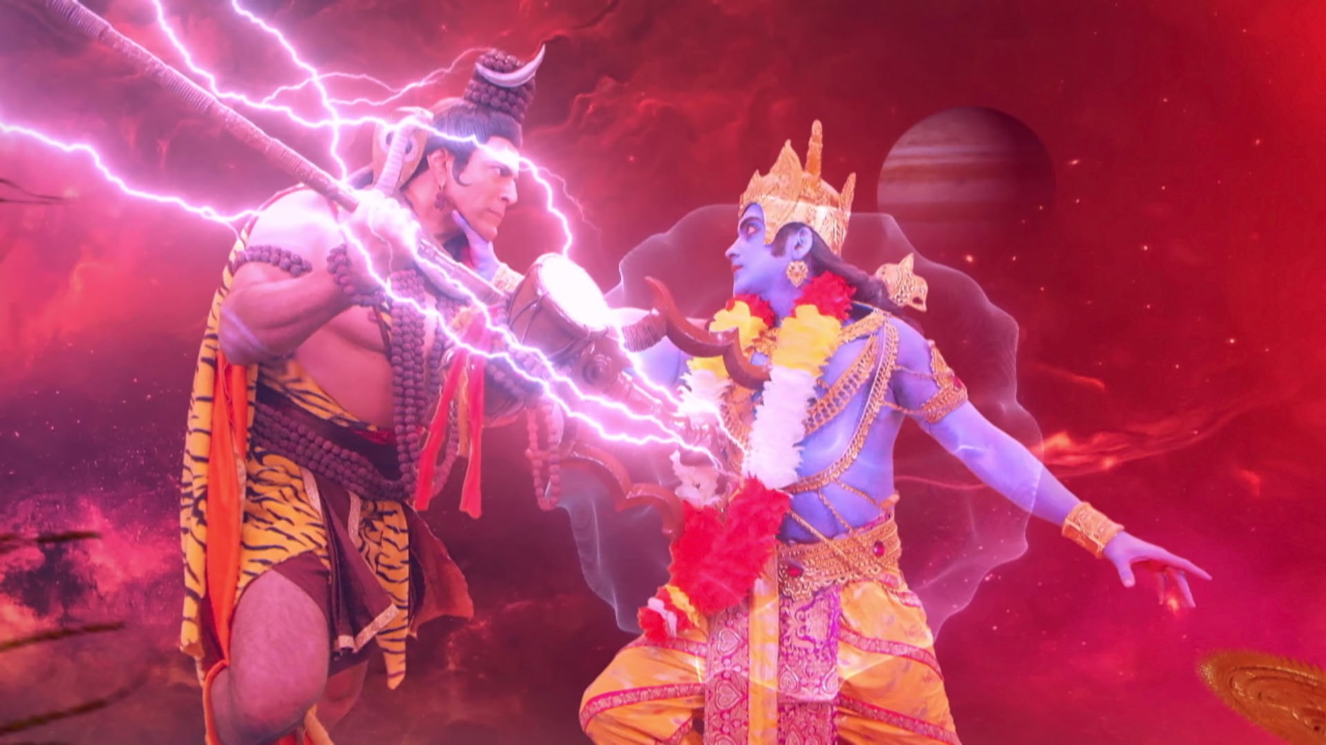 Krishna Battles Mahadeva