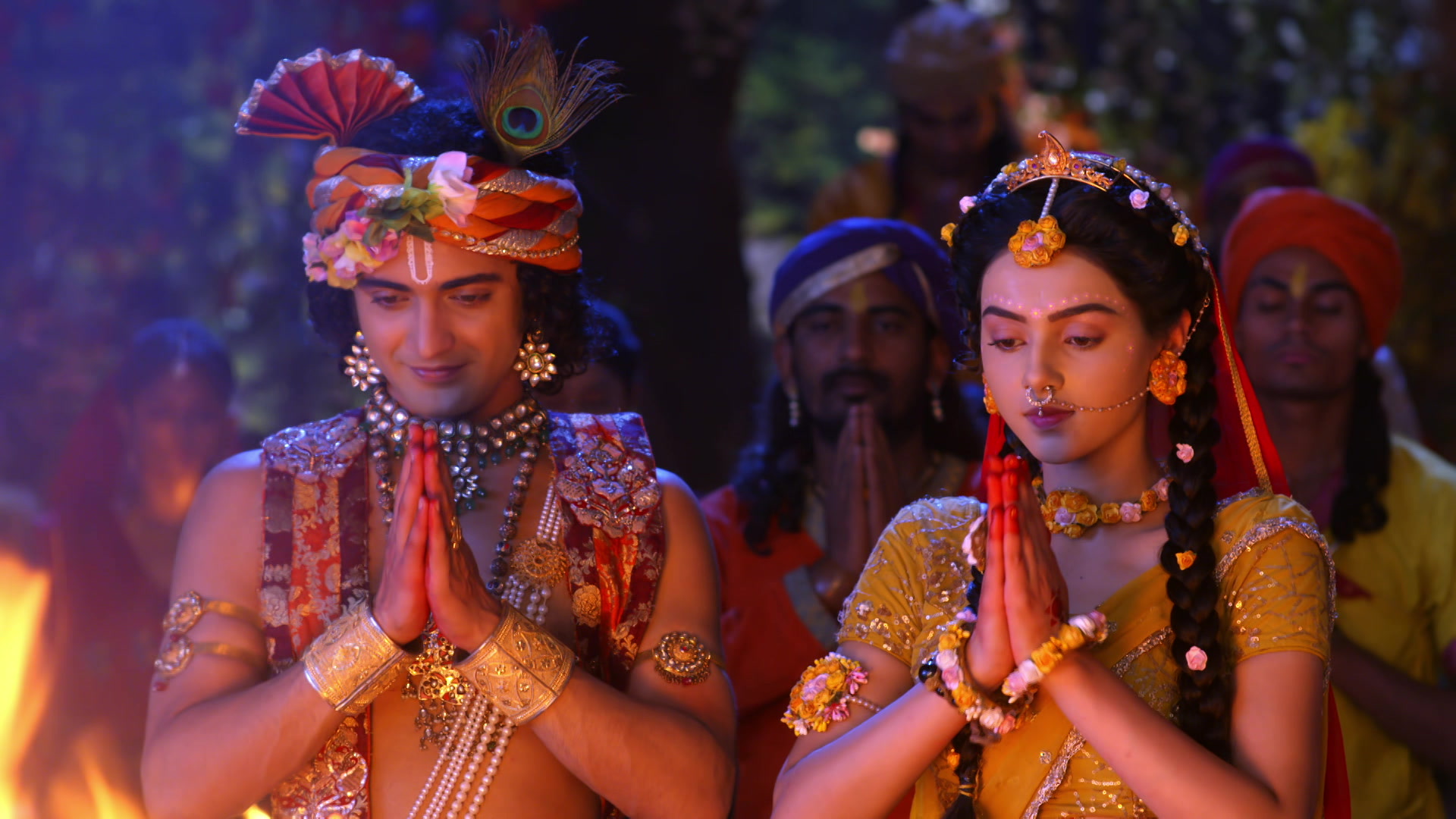 Radha, Krishna Perform a Ritual