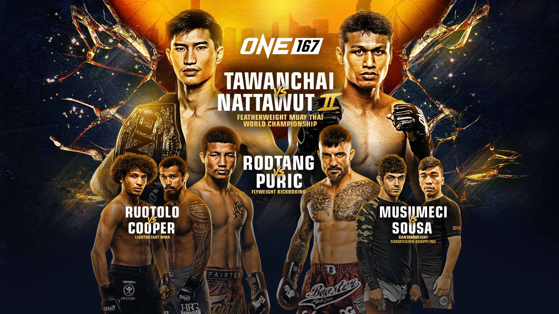 Replay: ONE 167, Tawanchai vs Nattawut II