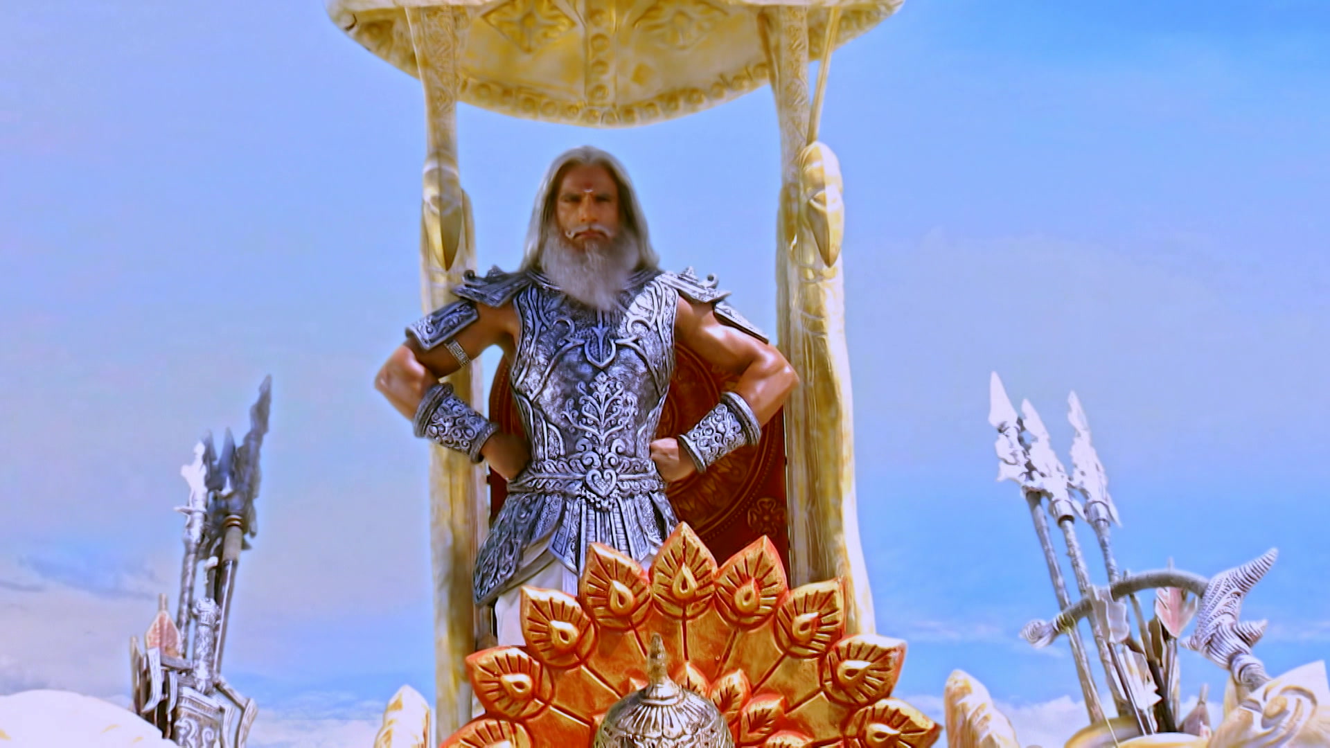 Bhishma Shields Duryodhan