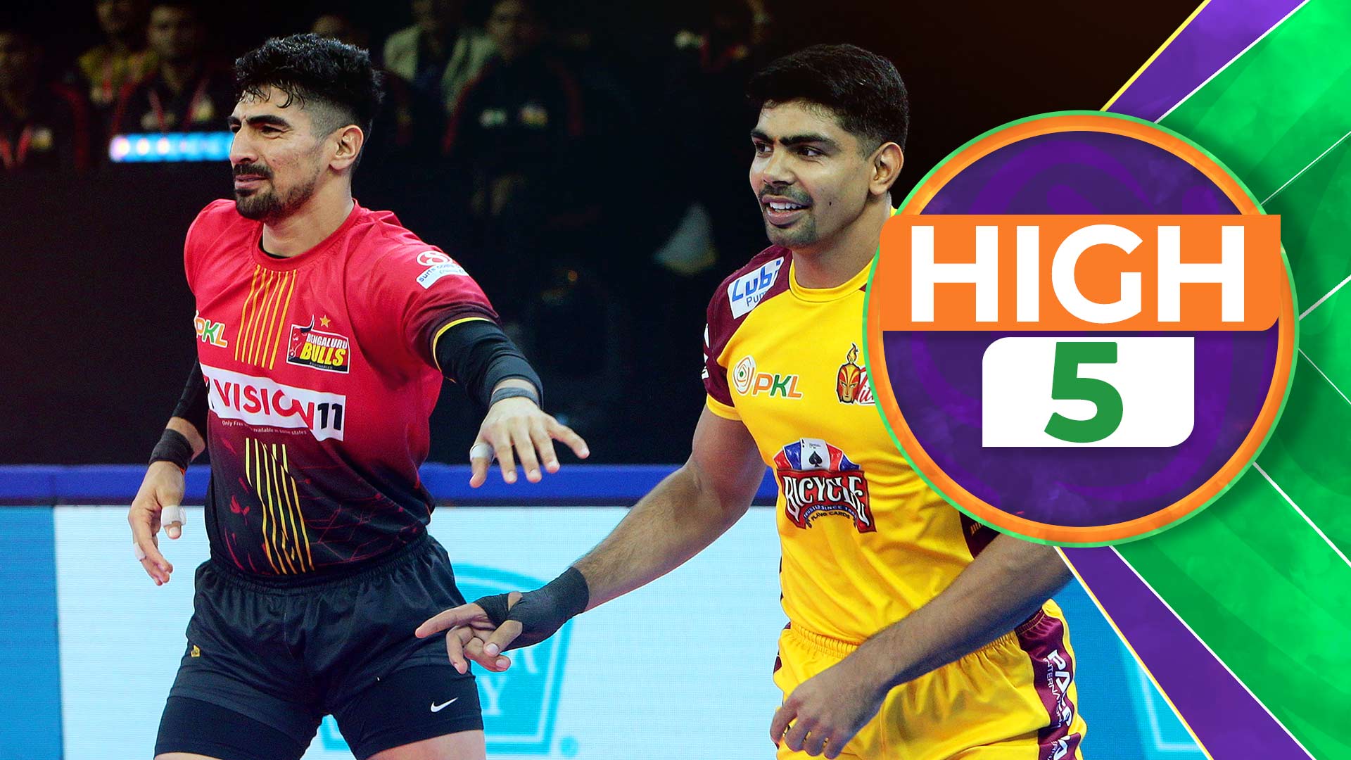 High 5! Nitin Fights Hard for Bulls