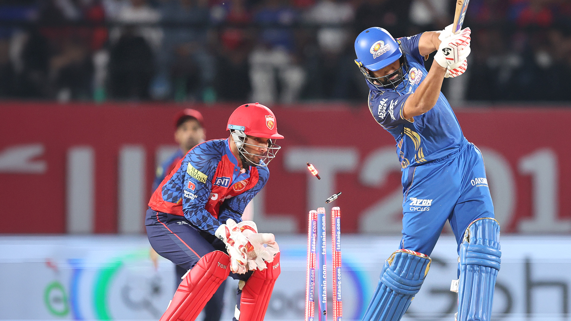 MI Fall of Wickets vs PBKS