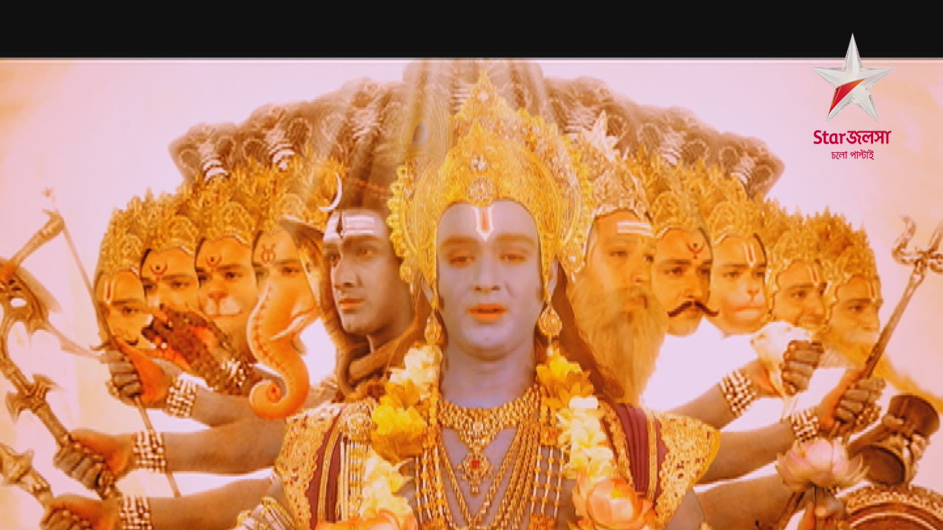 Krishna enlightens Arjun about the Bhaktiyoga