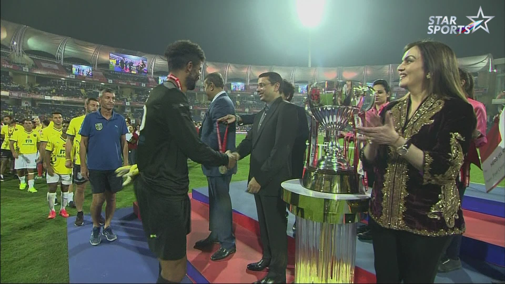 Hero ISL final 2014: Kerala Blasters FC vs Atletico de Kolkata: Kerala medal ceremony