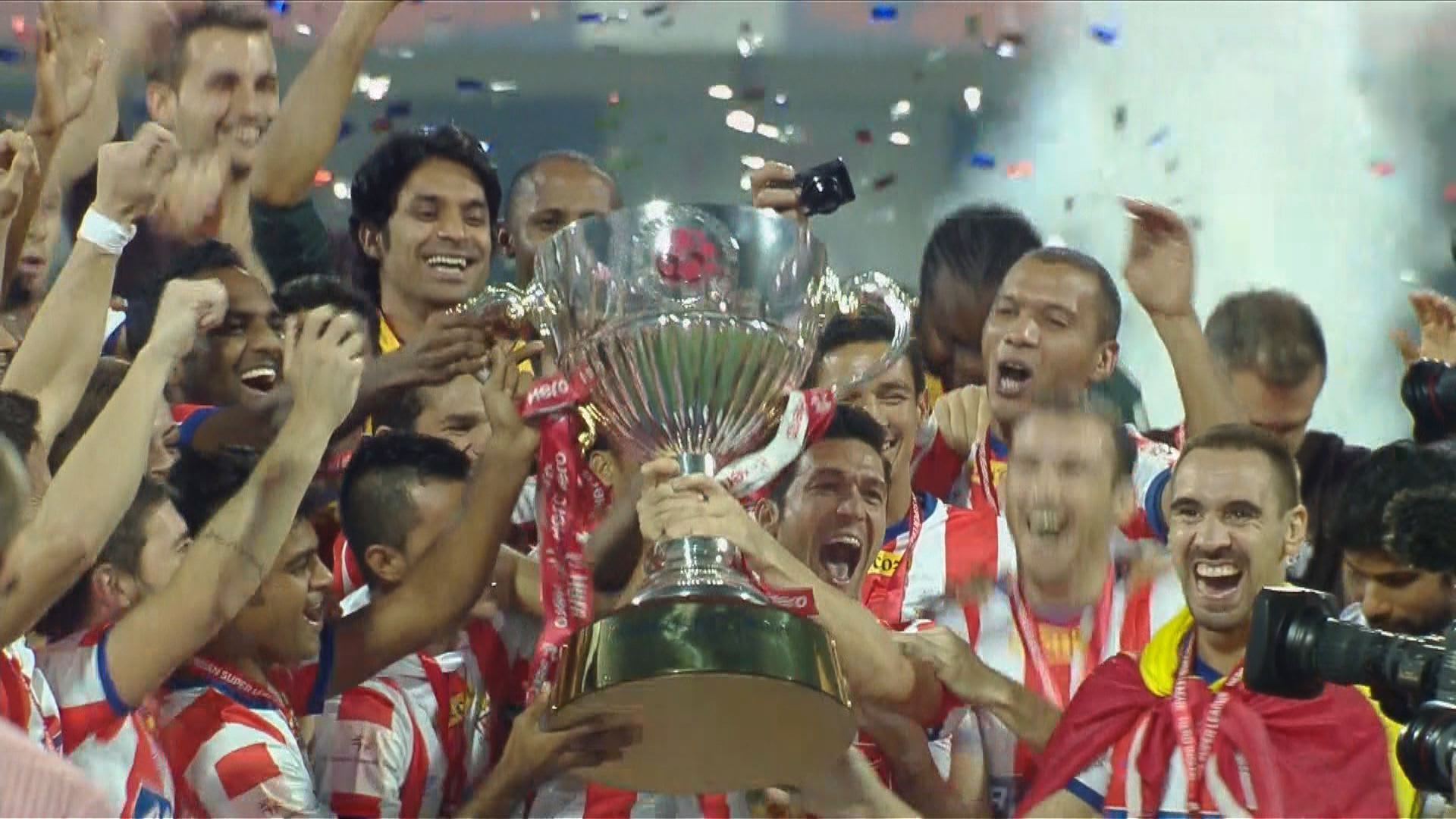 Champions Atletico celebrate in style