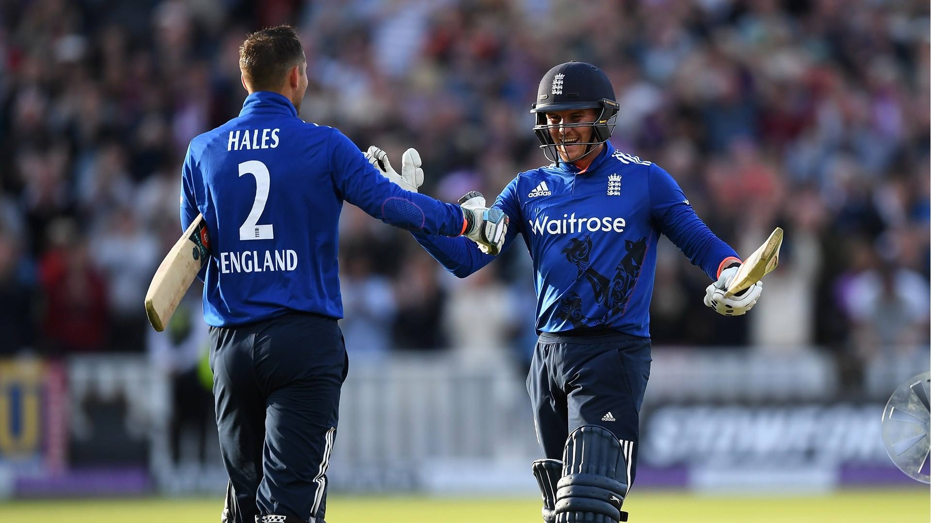 Hales, Roy Tons Give England 10-Wicket Win