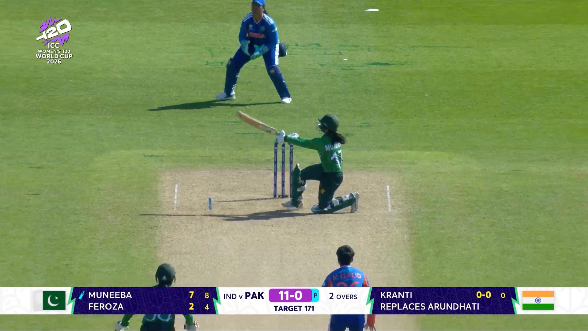 Watch - Muneeba scoops Gaud for four | Cricinfo.com